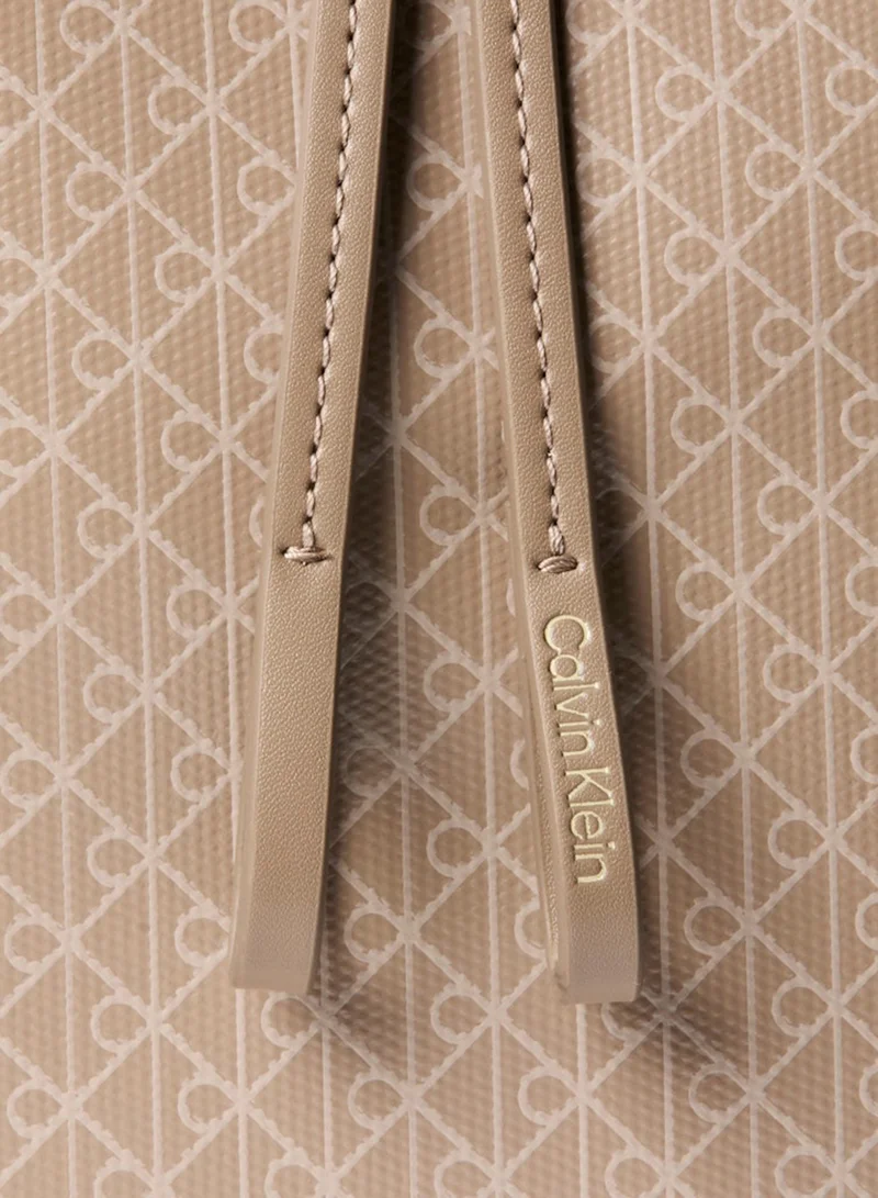 CALVIN KLEIN  Elevated Flap Monogram Backpack for Women | Best Price UAE